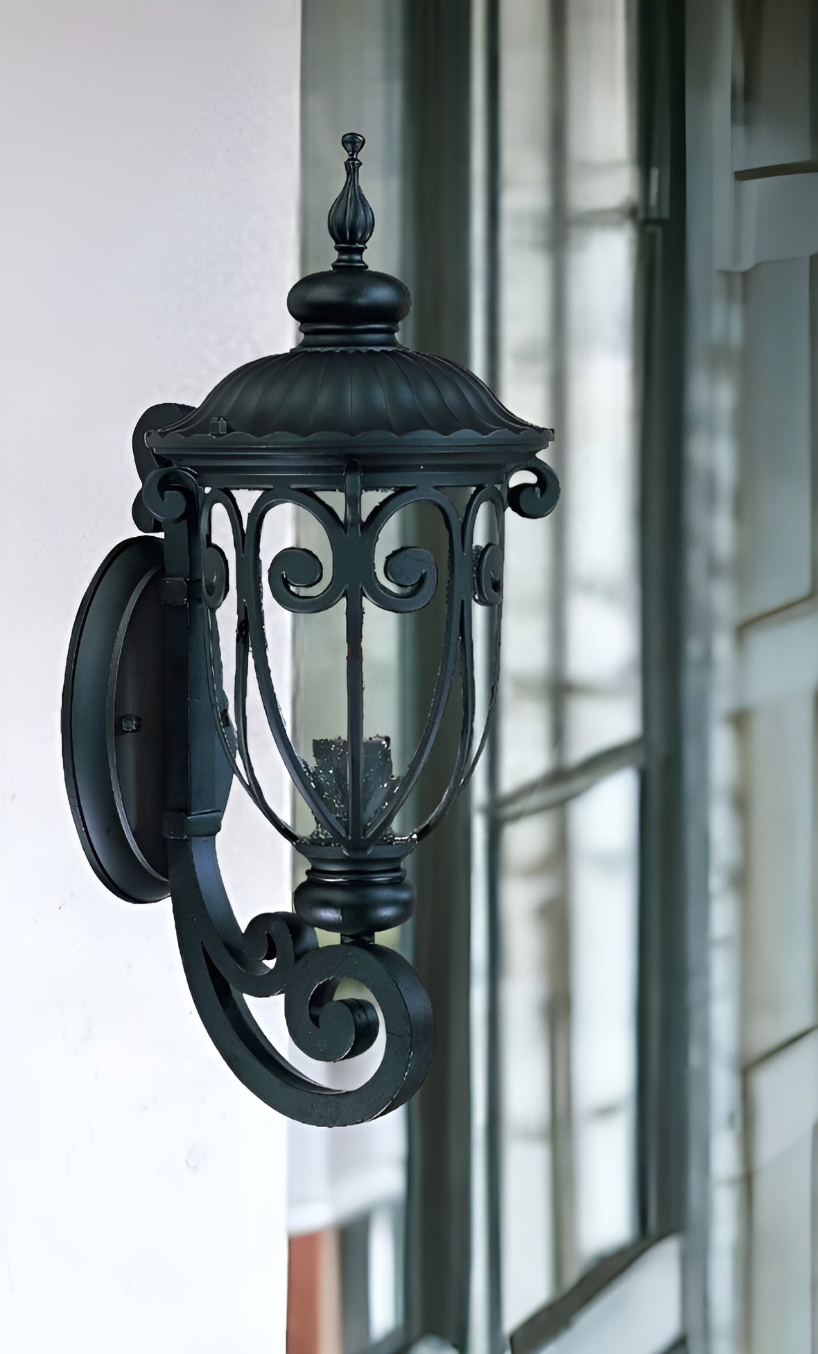 Traditional Matte Black Wall Sconce