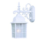 White Window Pane Lantern Wall Light