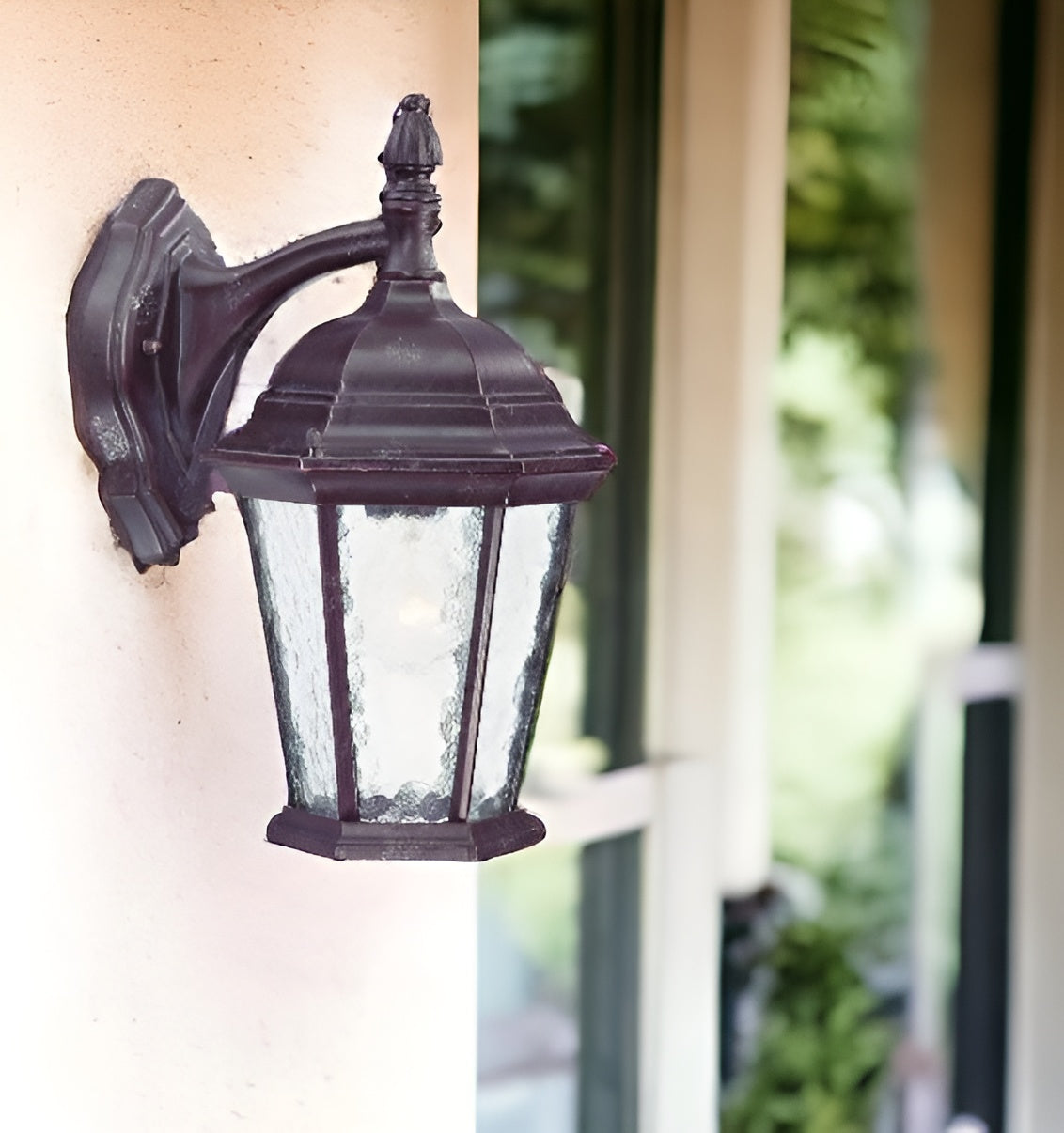 Two Light Brown Hanging Carousel Wall Light