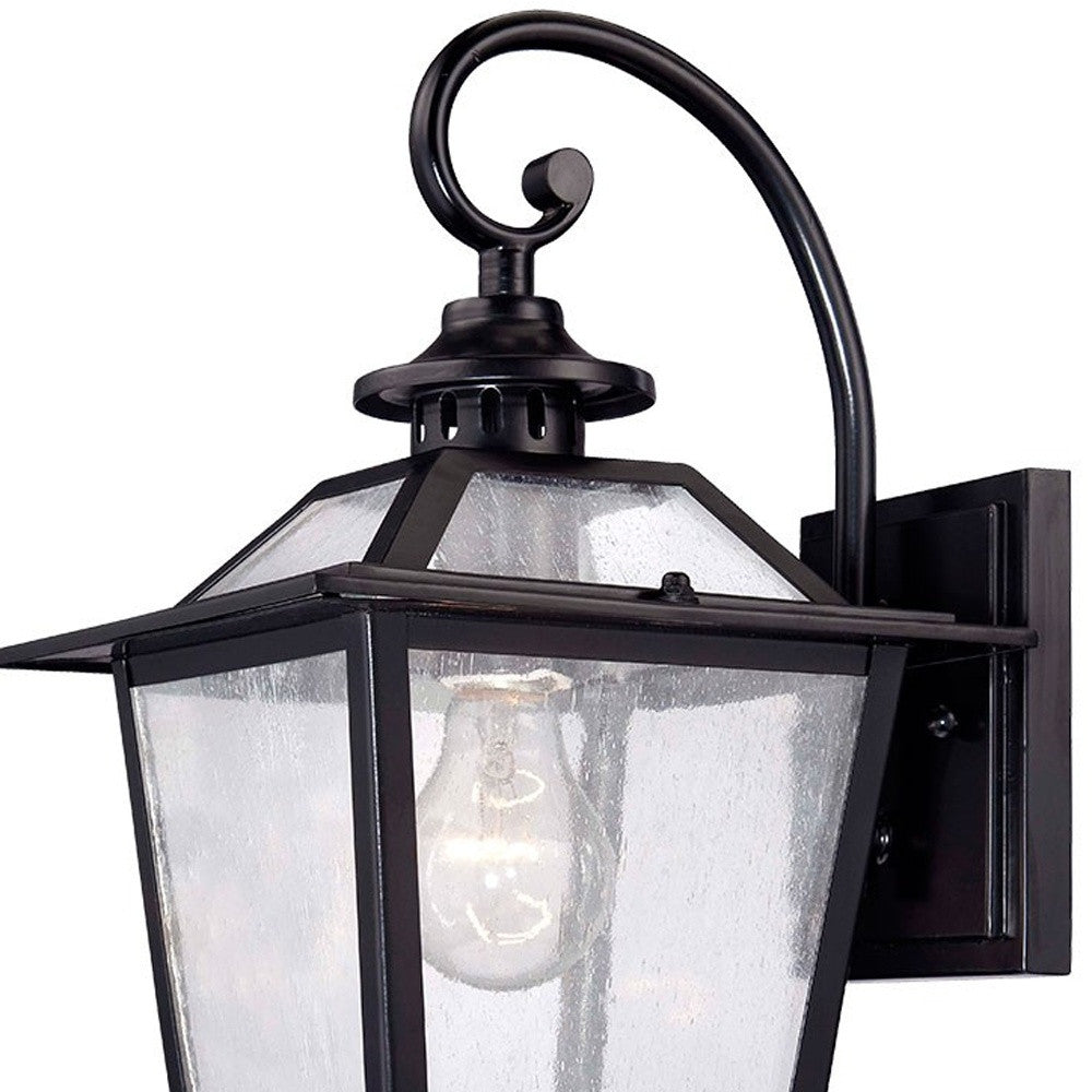 Matte Black Terrarium Shape Wall Light