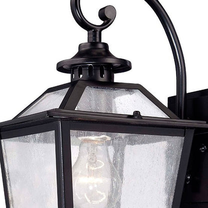 Matte Black Terrarium Shape Wall Light