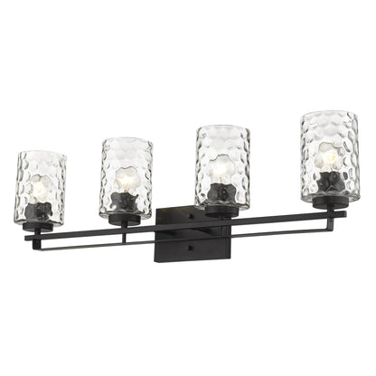 Livvy 4-Light Matte Black Vanity