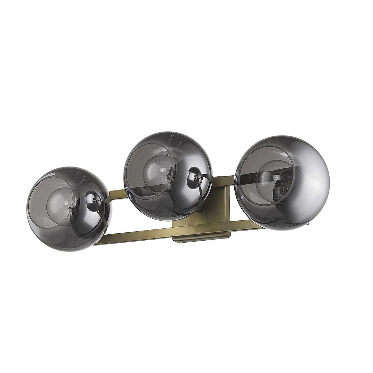 Lunette 3-Light Aged Brass Sconce