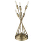 19" Brass Metal Six Light Novelty Table Lamp