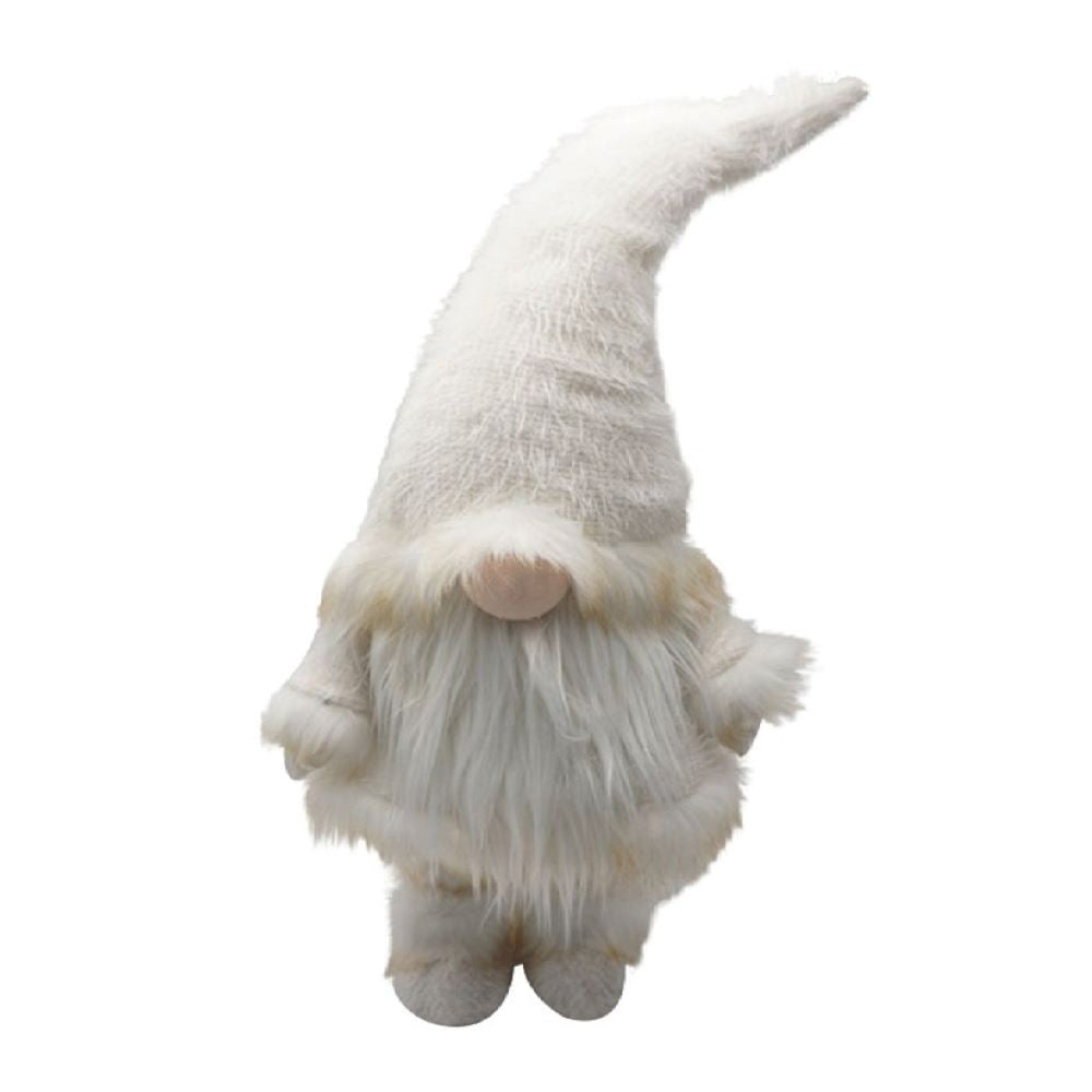 Winter White Chic Fabric Gnome