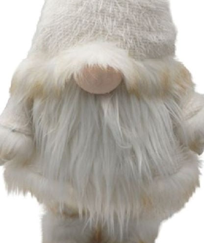 Winter White Chic Fabric Gnome