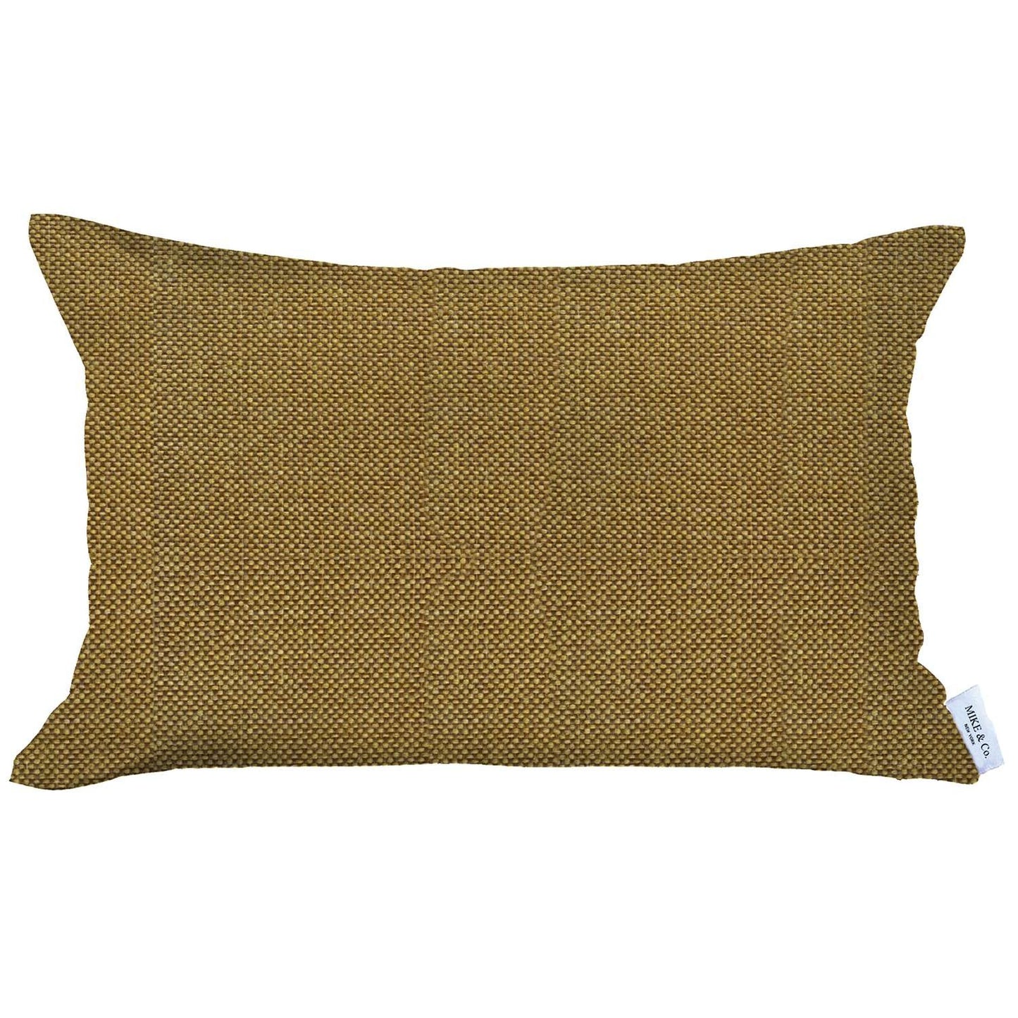 Yellow Solid Lumbar Throw Pillow