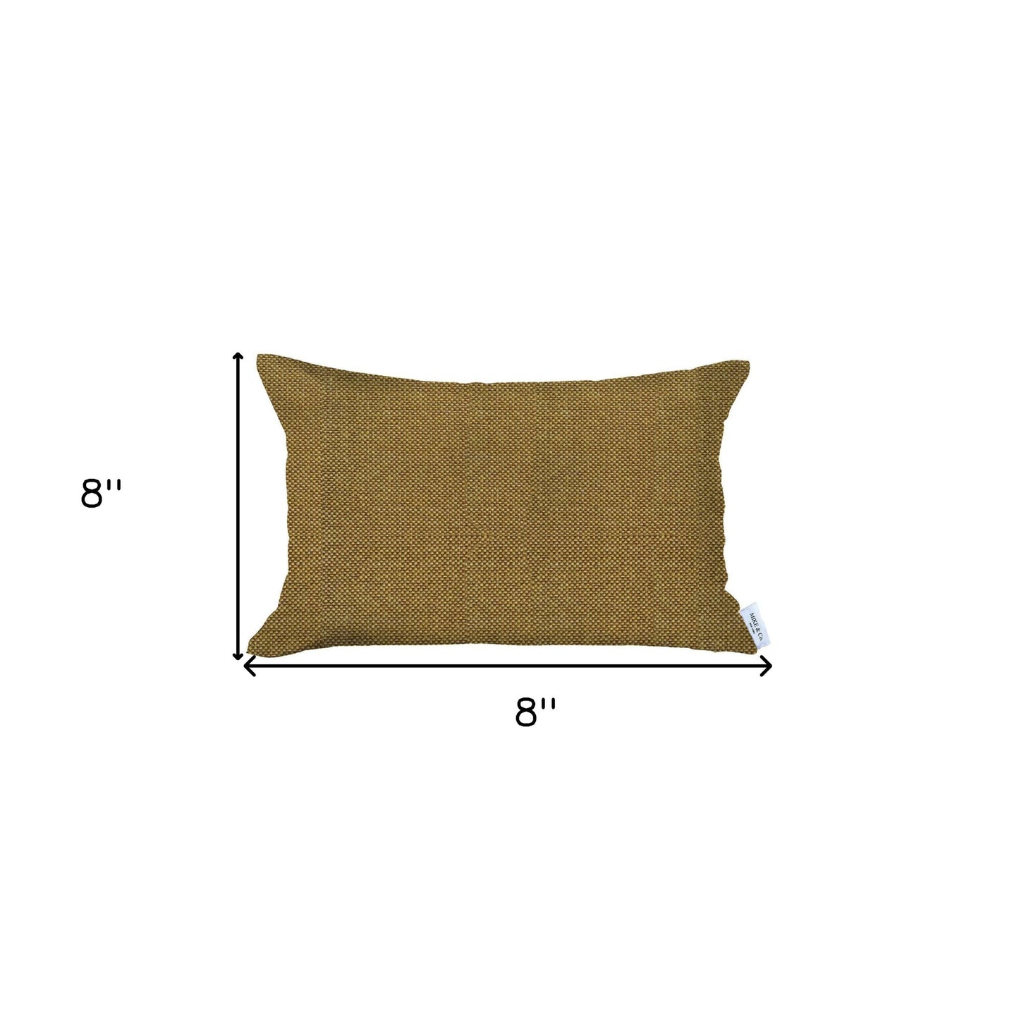 Yellow Solid Lumbar Throw Pillow