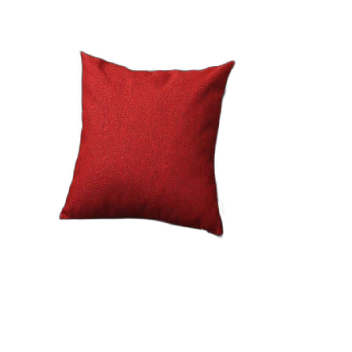 Red Modern Textured Throw Pillow