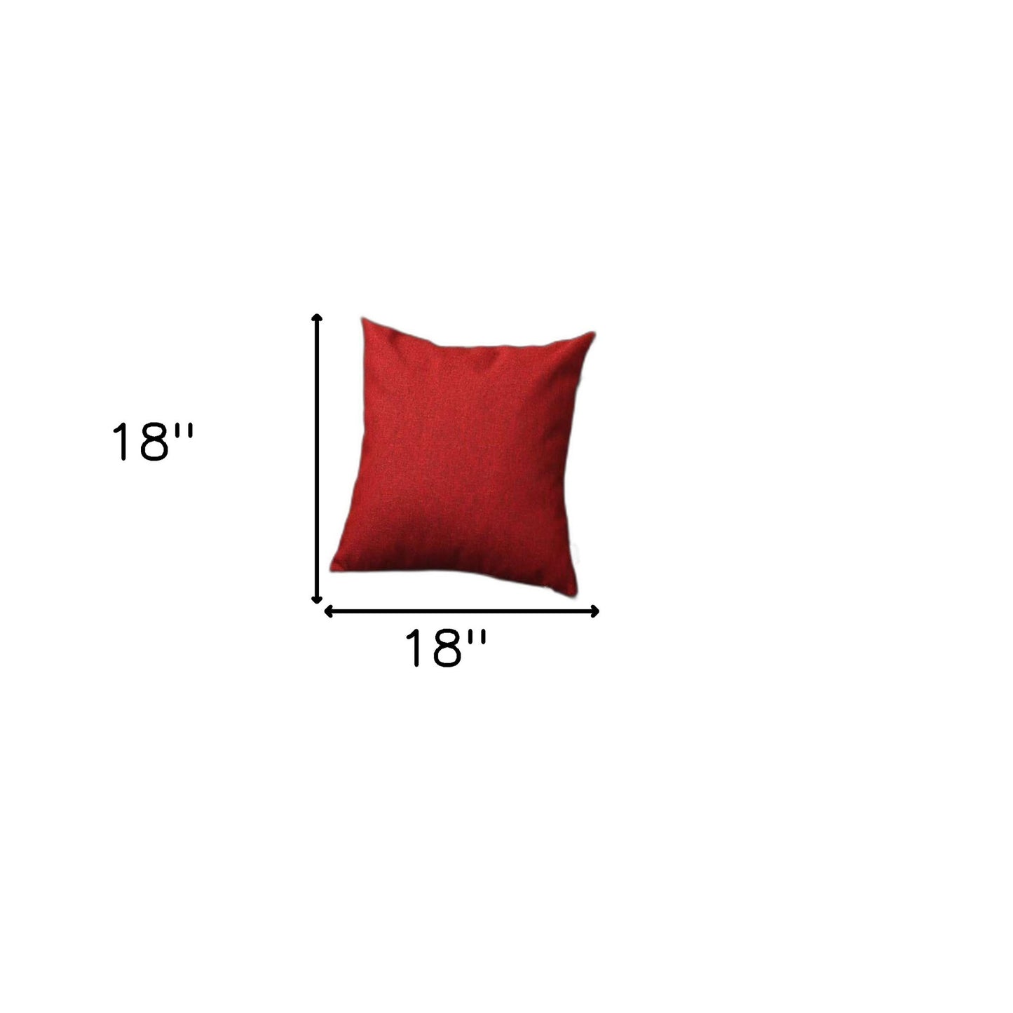 Red Modern Textured Throw Pillow