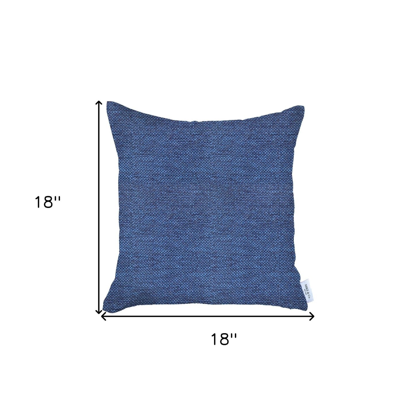 Blue Modern Textured Throw Pillow