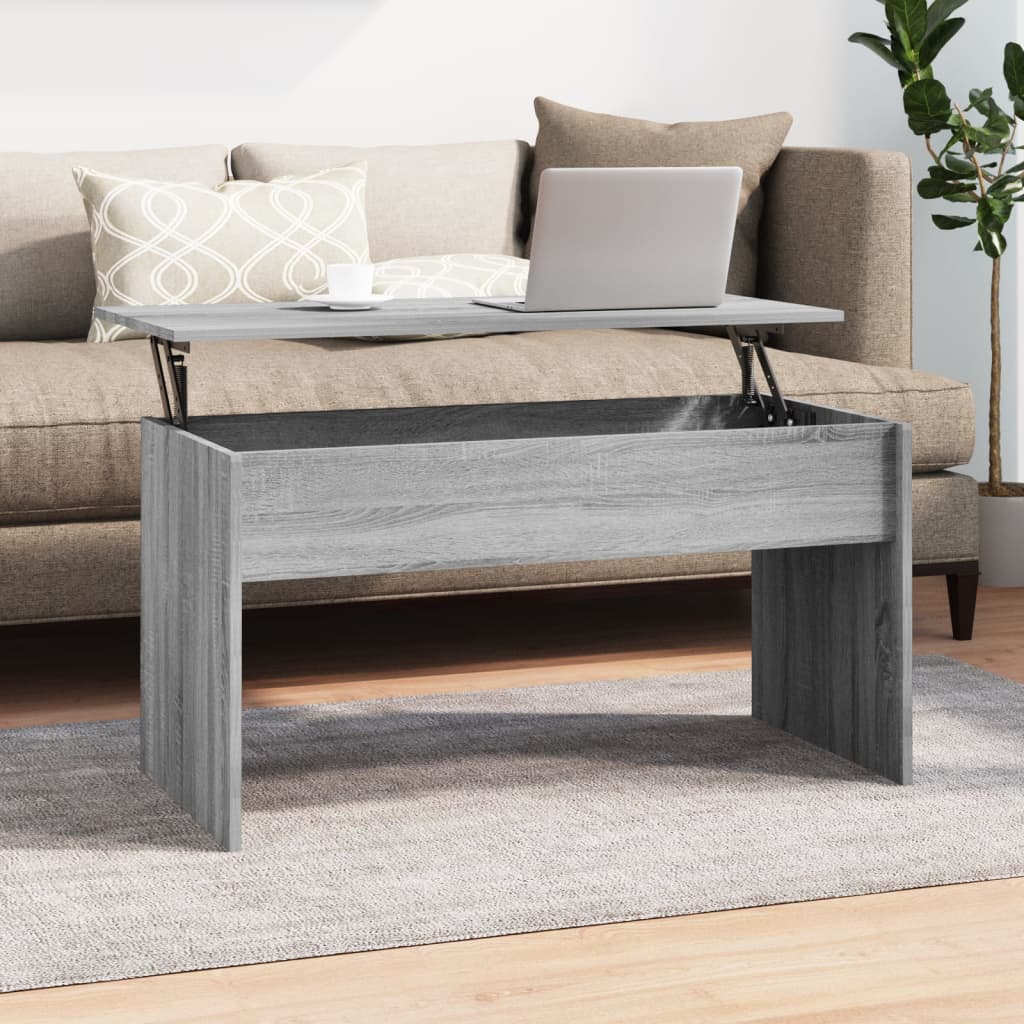 Coffee Table Concrete Gray 40.2"x19.9"x20.7" Engineered Wood