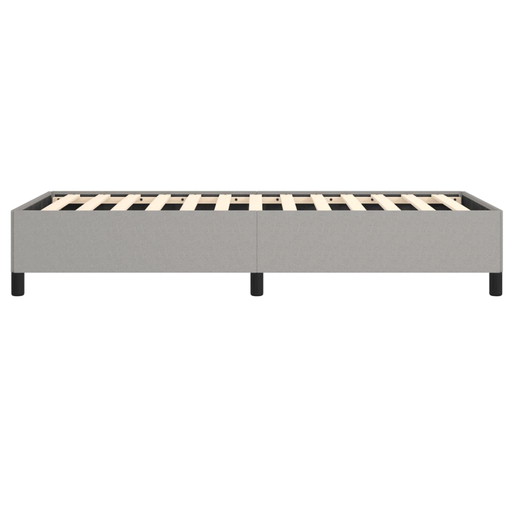 Bed Frame without Mattress Light Gray 39.4"x79.9" Twin XL Fabric