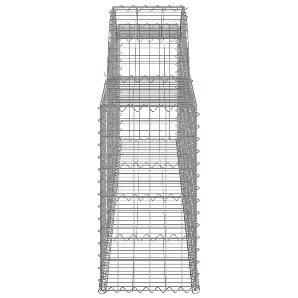 Arched Gabion Baskets 20 pcs 118.1"x11.8"x23.6"/31.5" Galvanized Iron