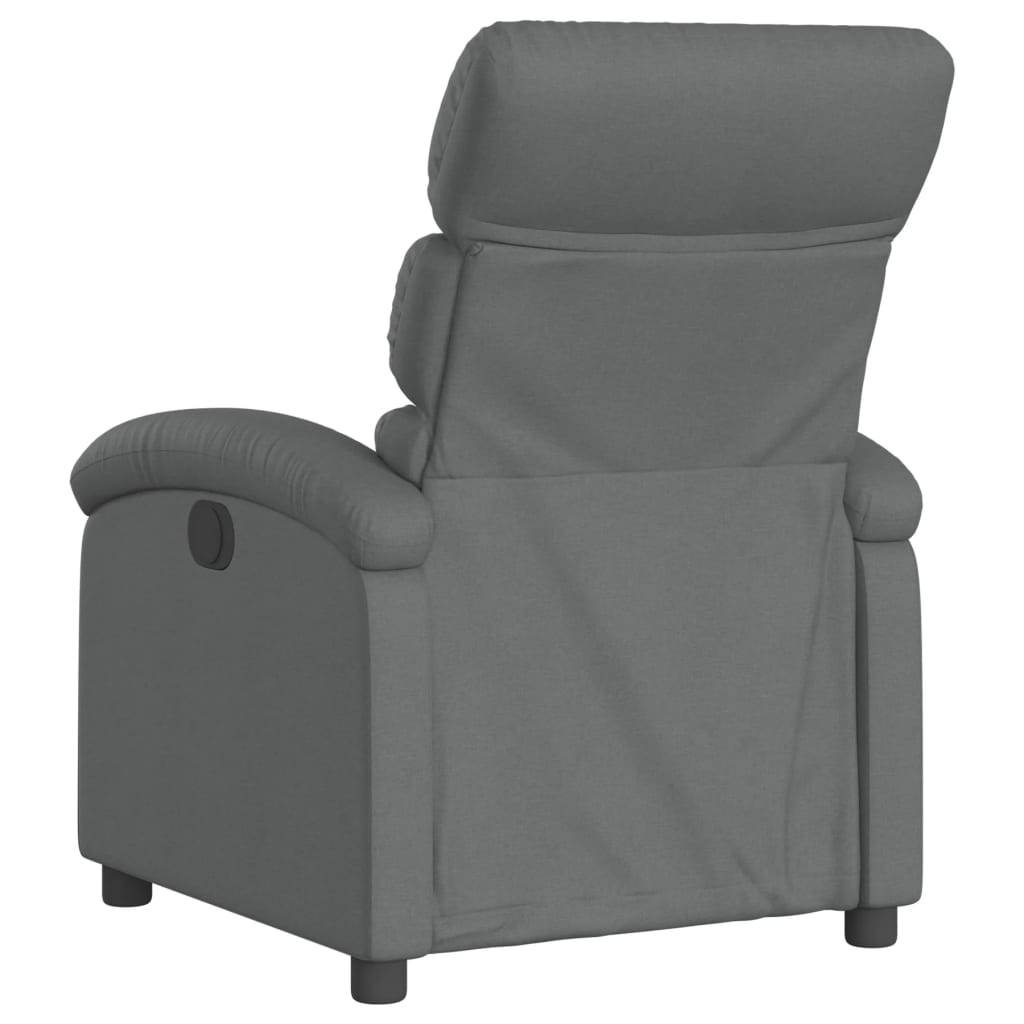 Recliner Chair Dark Gray Fabric