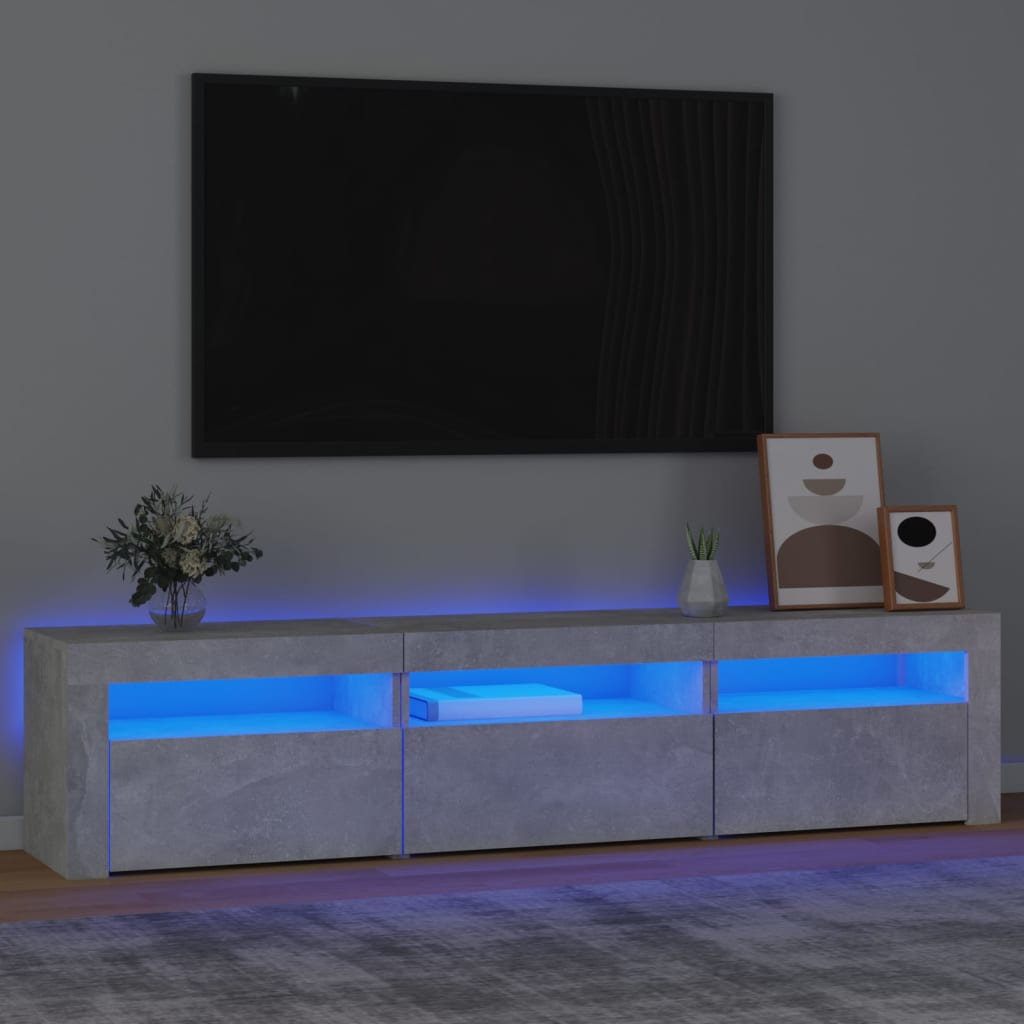 TV Stand with LED Lights Sonoma Oak 70.9"x13.8"x15.7"