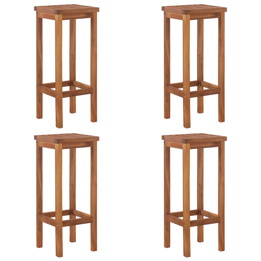 5 Piece Patio Bar Set Solid Wood Acacia