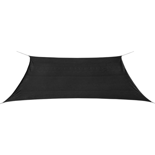 Sunshade Sail HDPE Rectangular 6.6'x13.1' Anthracite