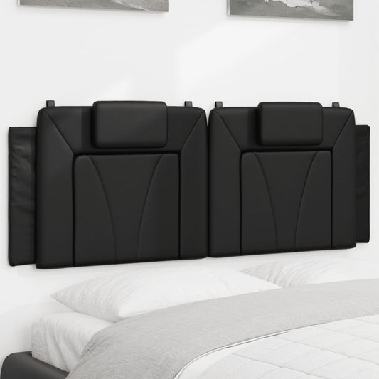 Headboard Cushion Black 53.9" Faux Leather