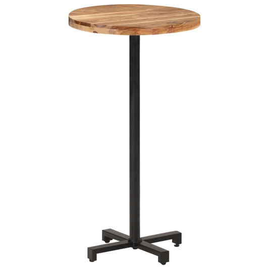 Bar Table Round ��23.6"x43.3" Solid Acacia Wood