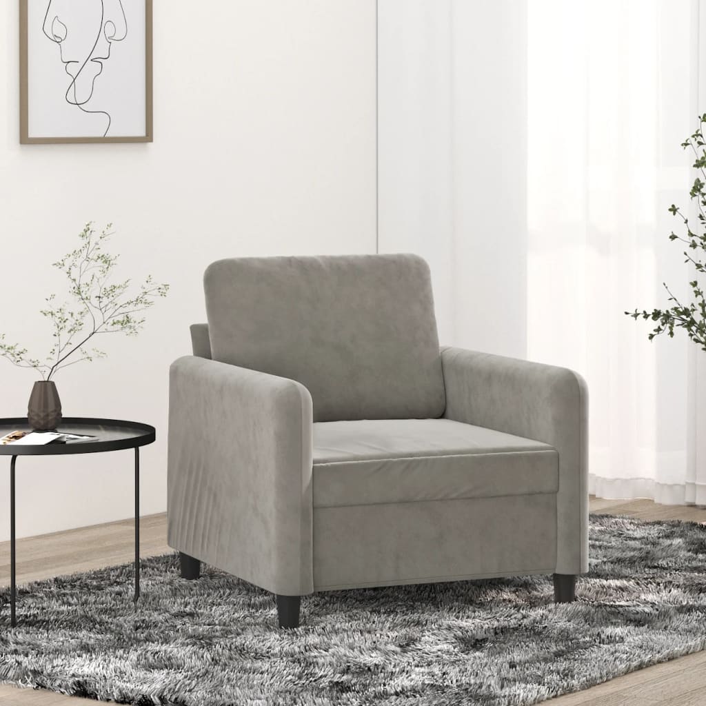 3-Seater Sofa Dark Gray 70.9" Velvet