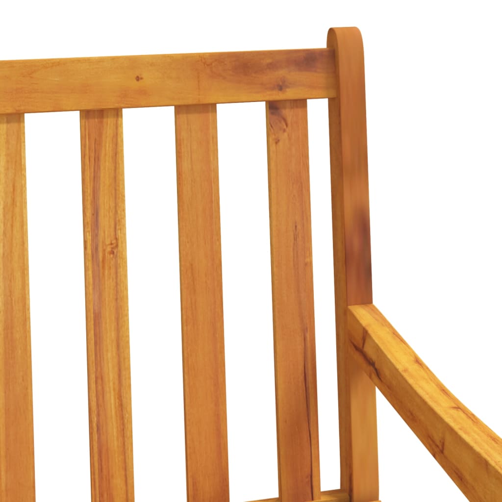 Patio Chairs 2 pcs Solid Acacia Wood