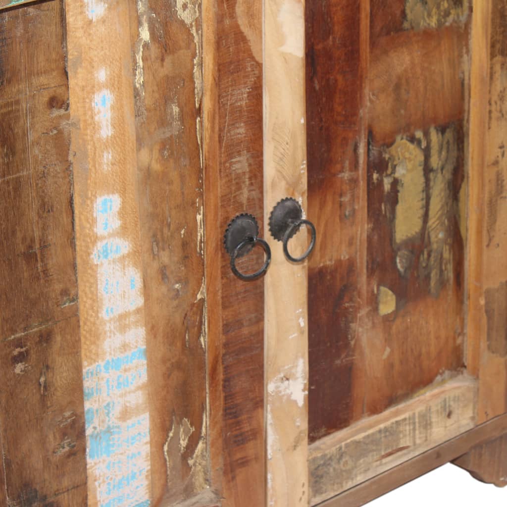 Sideboard with Shelves Solid Reclaimed Wood 47.2"x13.8"x78.7"