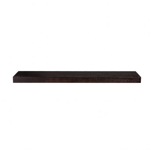 43" Espresso Wooden Wall Mounted Floating Shelf