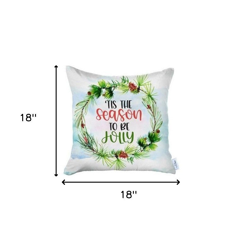 Set of 4 Merry Christmas Tis the Season Thow Pillows