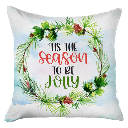 Tis the Season Christmas Throw Pillow Cover