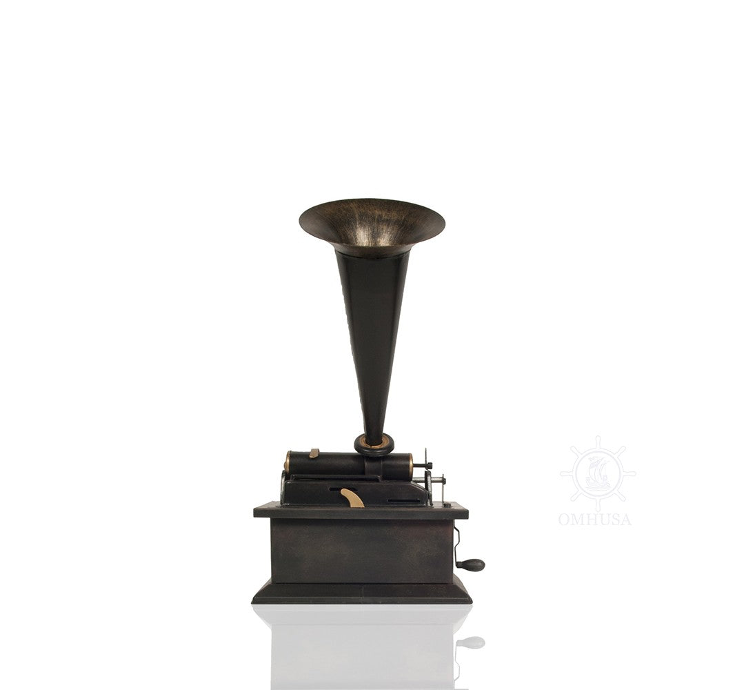 c1901 Edison Standard Phonograph Replica Sculpture