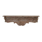 Charming Carved Floral Scroll Wooden Wall Shelf