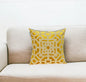 18" Mustard Yellow Velvet Throw Pillow