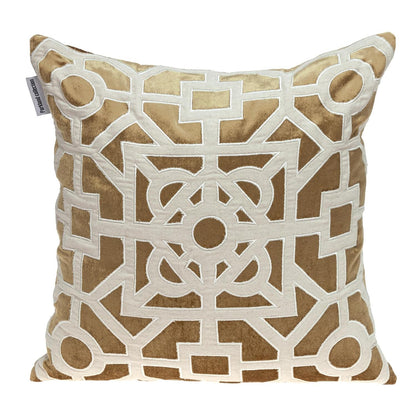 18" Gold Velvet Throw Pillow