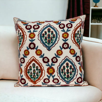 18" MULTICOLOR Cotton Blend Throw Pillow