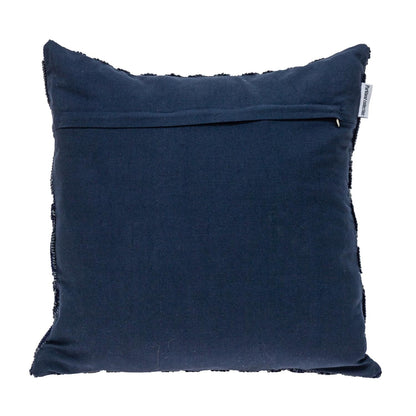 Jacquard Diamond Pattern Decorative Navy Throw Pillow