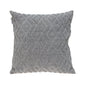 Jacquard Diamond Pattern Decorative Gray Throw Pillow