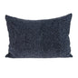 Shimmering Metallic Blue Beaded Luxury Throw Pillow