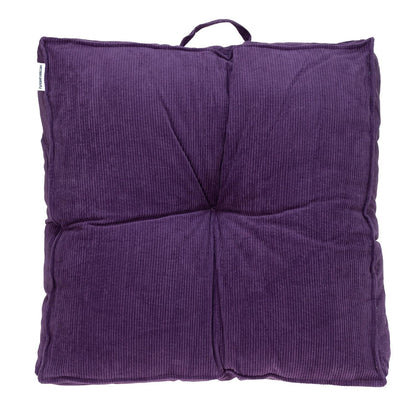 Corduroy Styled Purple Tufted Floor Pillow