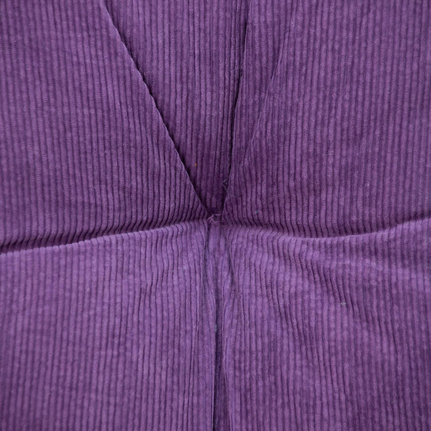 Corduroy Styled Purple Tufted Floor Pillow