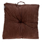 Corduroy Styled Dark Brown Tufted Floor Pillow