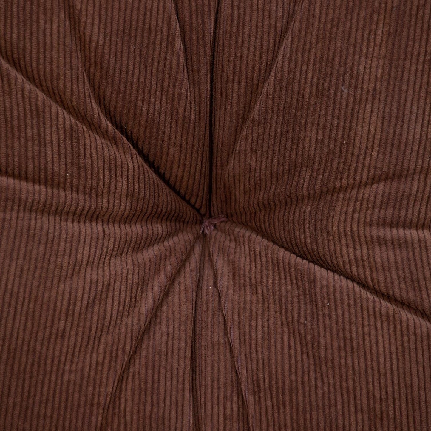 Corduroy Styled Dark Brown Tufted Floor Pillow