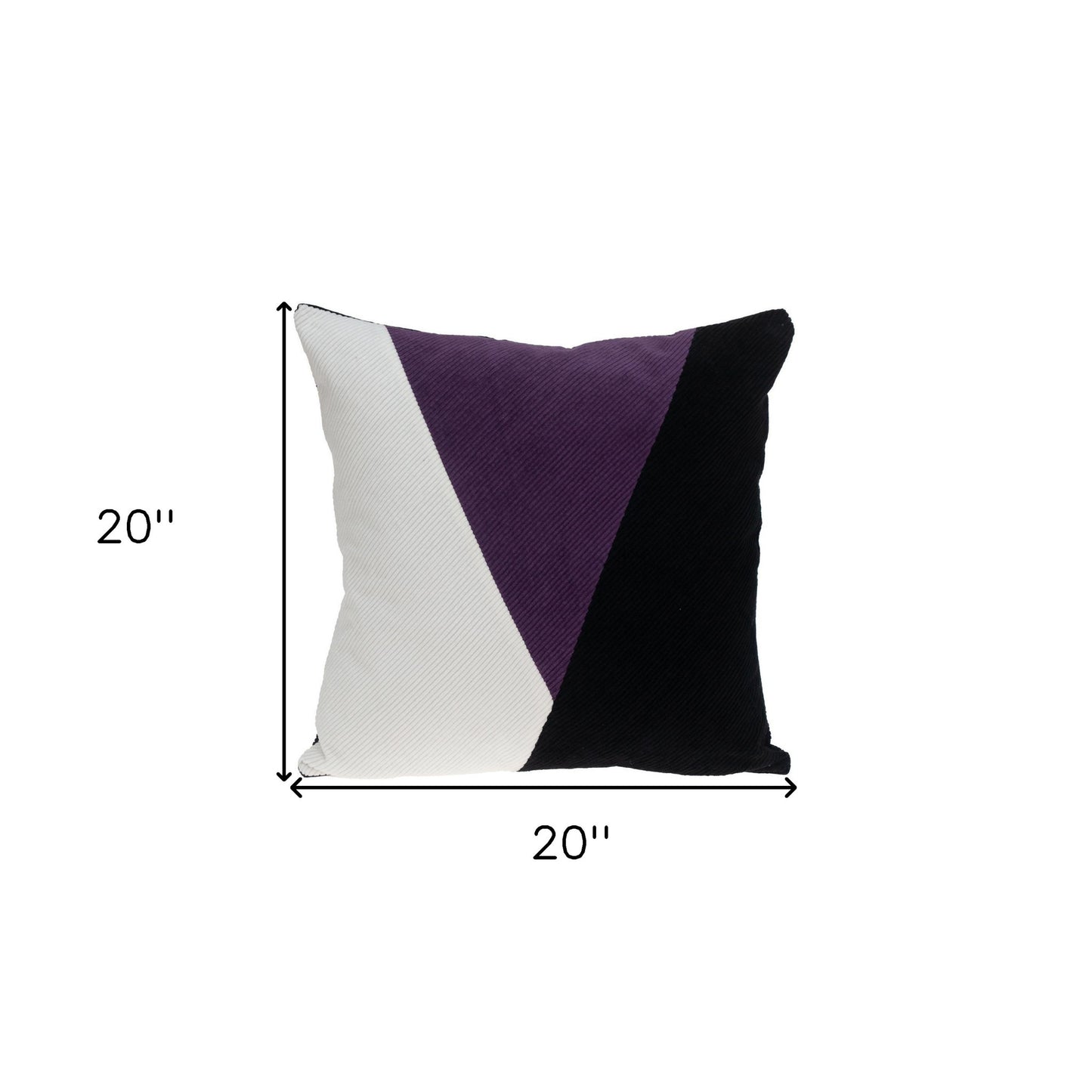 20" MULTICOLOR Cotton Blend Throw Pillow