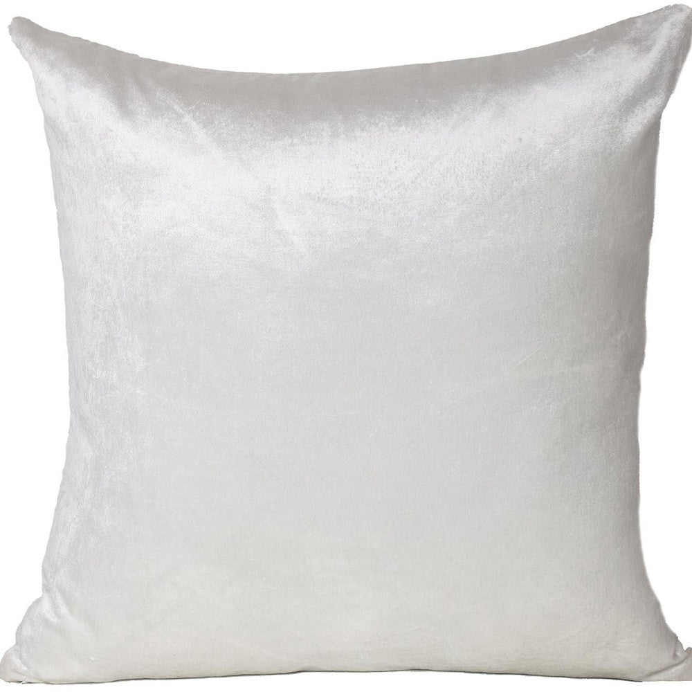 18" X 18" White Cotton Zippered Pillow