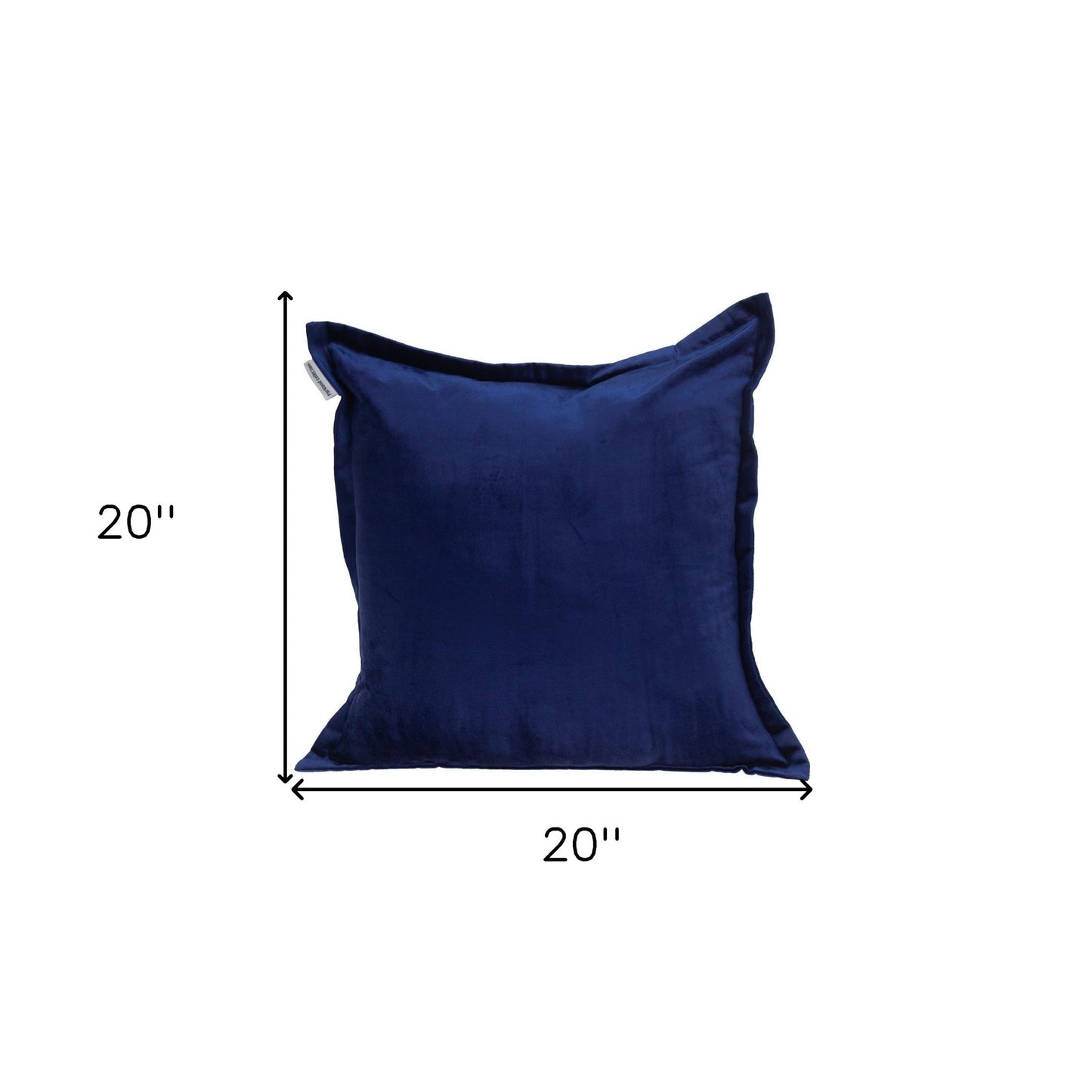 Premier 20" Soft Touch Royal Blue Solid Color Accent Pillow