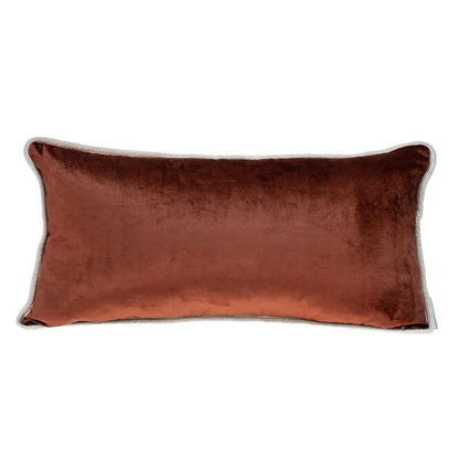 12" X 24" Gold and Brown Throw Pillow