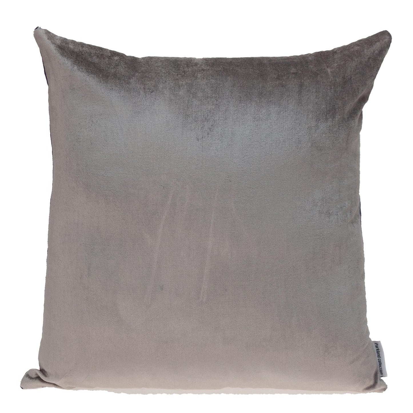 Purple and Dark Gray Dual Solid Color Reversible Throw Pillow