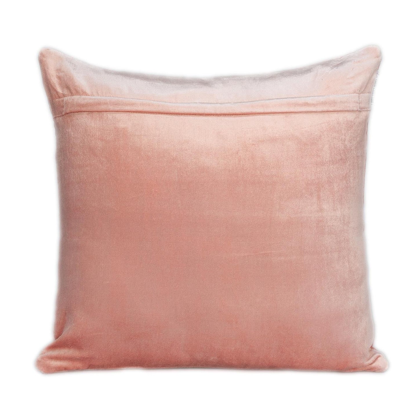 20" Pink Cotton Blend Throw Pillow