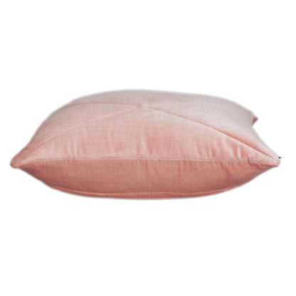 20" Pink Cotton Blend Throw Pillow