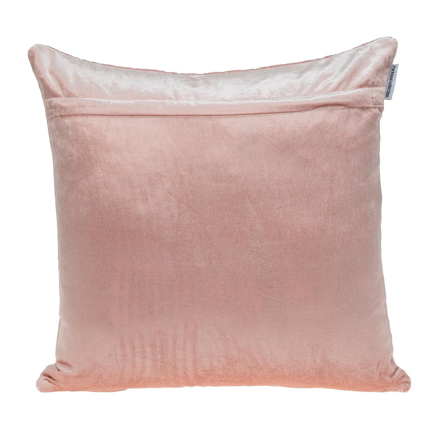 Pink Quilted Diamonds Velvet Solid Color Throw Pillow